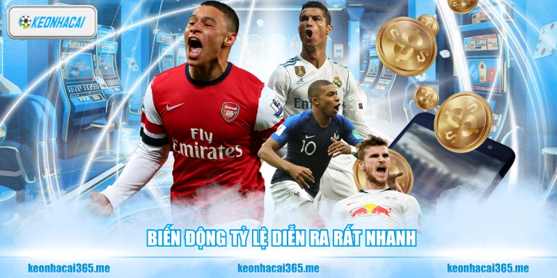 Kèo Chấp - Kiến Thức Cơ Bản Về Tỷ Lệ Bóng Đá Châu Á 3 Biến động tỷ lệ diễn ra rất nhanh